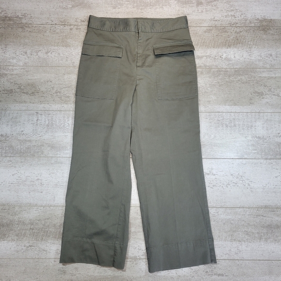 ATM Brushed Twill Crop Wide Leg Pants Crop Size 10 - Picture 3 of 11